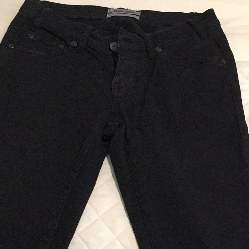 Black denim jeans one teaspoon